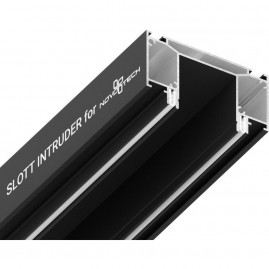 Интрудер (профиль) для встраивания трёхфазного трека в натяжной потолок NOVOTECH 135189 NT23 000 черный, 2м IP20 Интрудер (профиль) для встраивания трёхфазного трека в натяжной потолок NOVOTECH 135189 NT23 000 черный, 2м IP20