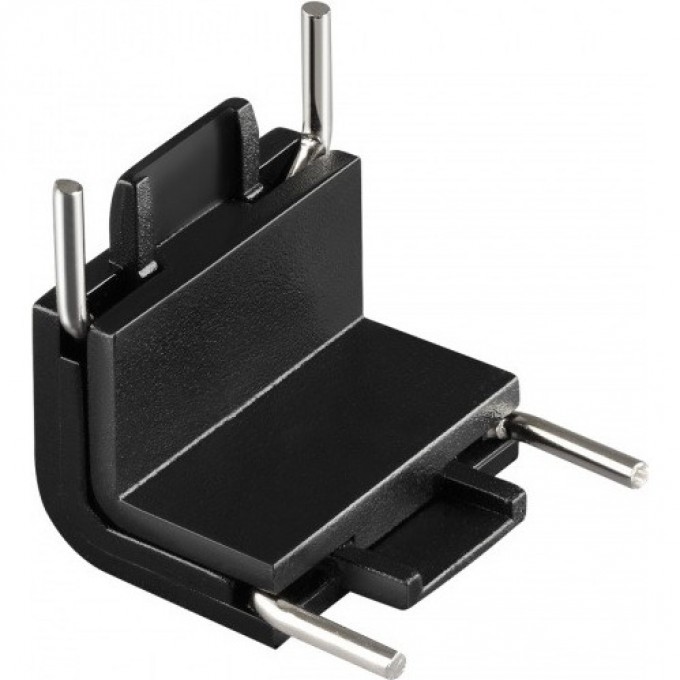 Соединитель с токопроводом "Г" NOVOTECH EASY 135271 SHINO NT24 (потолок/стена) для низковольтного шинопровода IP20 24V черный NV-135271