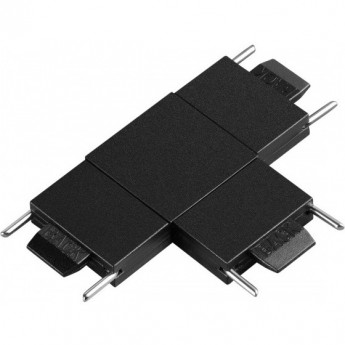 Соединитель с токопроводом "T" NOVOTECH EASY 135269 SHINO NT24 для низковольтного шинопровода IP20 24V черный