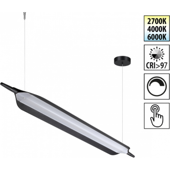Светильник подвесной NOVOTECH LEDO ALA 359544 черный